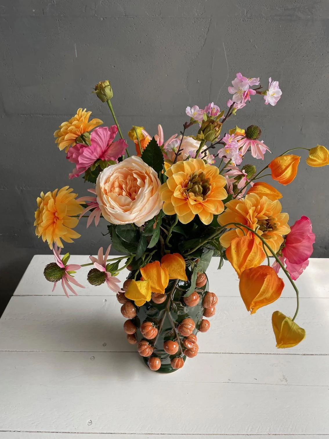 Kunstboeket Orange Summer