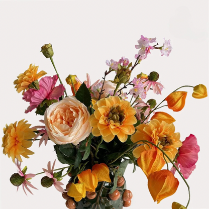 Kunstboeket Orange Summer