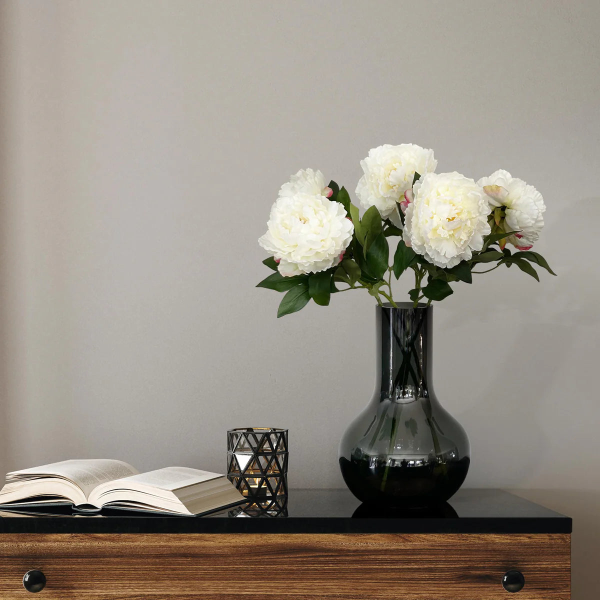Peonies Kunstbloemen Crème