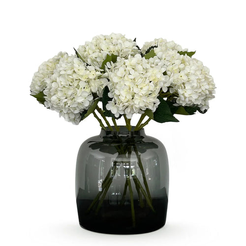 Hydrangea Kunstbloemen Crème Wit